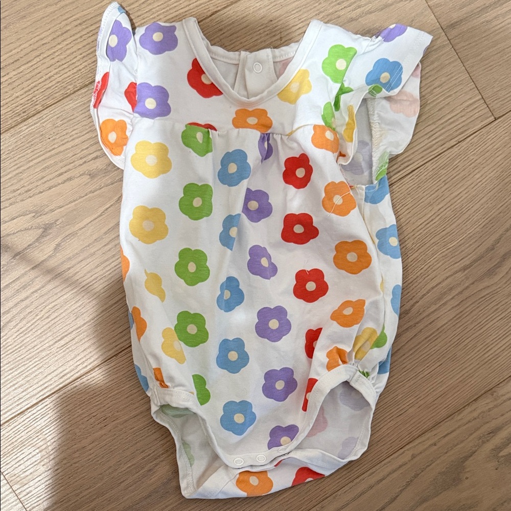 Colorful Floral Kids Bodysuit